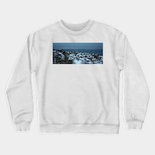 A view of Aleutskaya Street and Avacha Bay in Petropavlovsk-Kamchatskiy Crewneck Sweatshirt